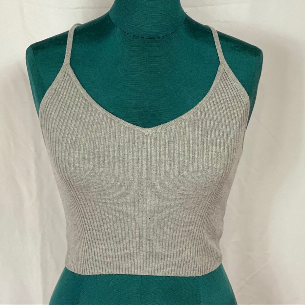 Kendall + Kylie Cross Back Crop Top